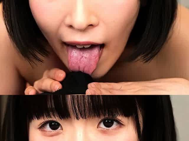Amateur Asian swimsuit model Konishi Asakon pov blowjob