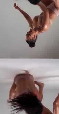 two hawt pumped up female wrestlers ,wrestling sexually