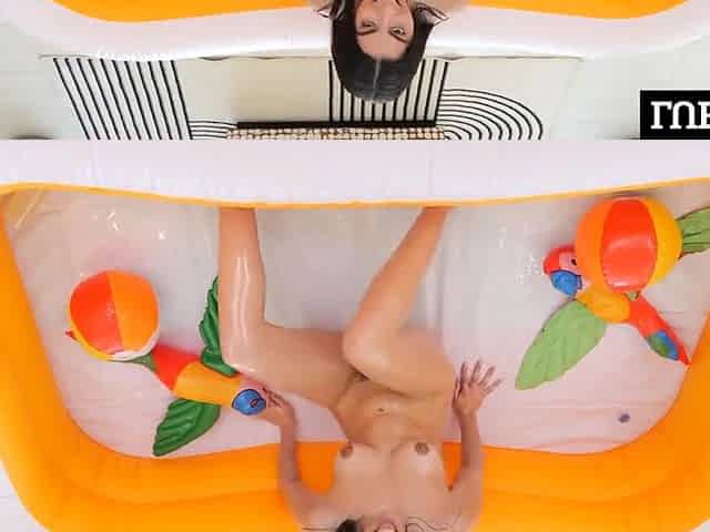 Huge Cock Soaks Sexy Latina In Lube With Angel Gostosa