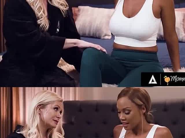 Bella Bends And August Skye In Fetching And At Tits Grabbing Video