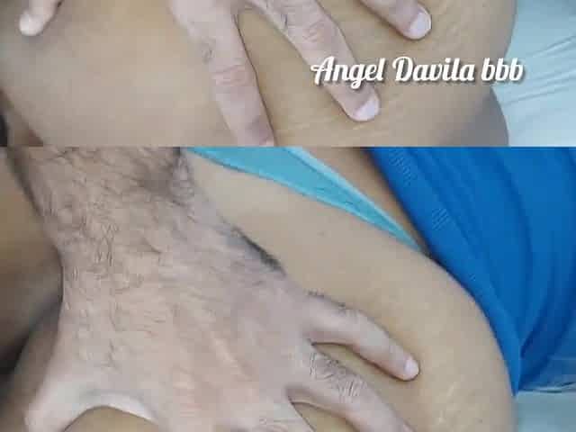 Large butt giving her vagina and booty to a ebony knob