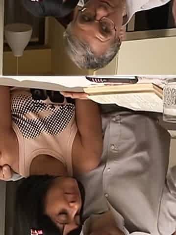 Brunette Young Horny Suck Big Hard Dick of His Stepfather