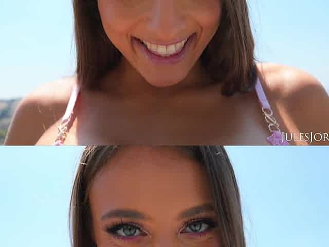 Gorgeous Gia Derza can hardly stand a giant black cock tearing her ass