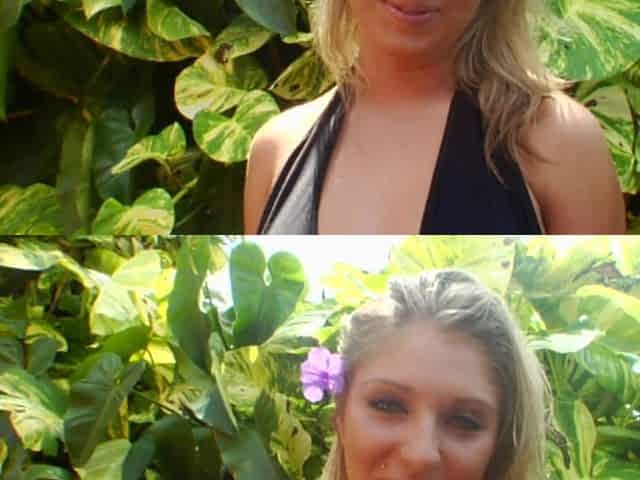 Hot Blonde Neighbor Fingers Herself Outdoors Then Dildo Fucks Indoors