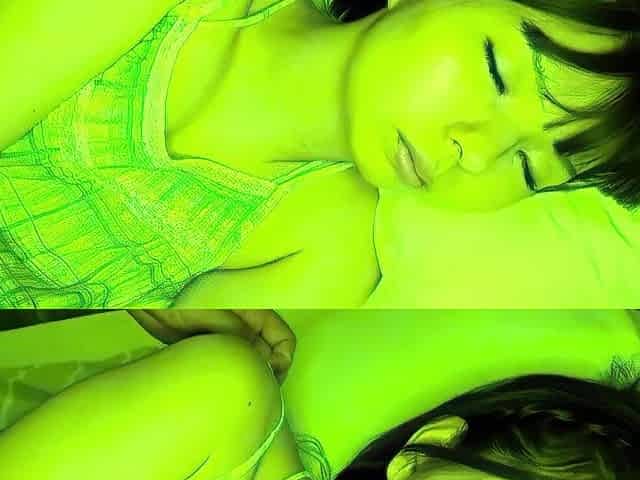 Teen fingering pussy while licking ass