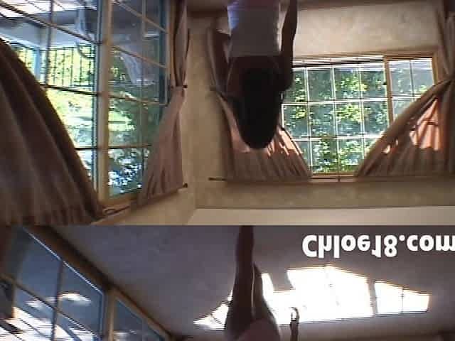 Sexy teen chloe goes solo pussy fingering herself