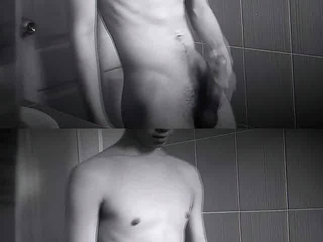 BkkNun - Stroking in Washroom and on Daybed (cum two times)