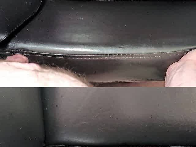 Cuming on Girlfriend's Super Soft Leather Chair !