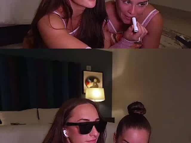 Smoking fetish with brunette in sexy lingerie