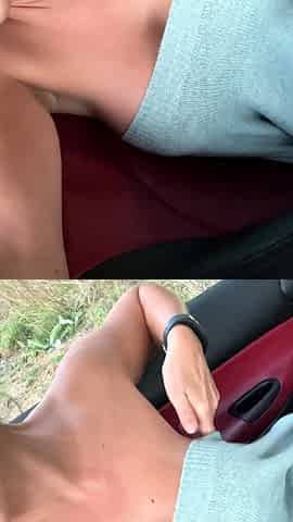 Busty amateur teen outdoor hardcore facial action