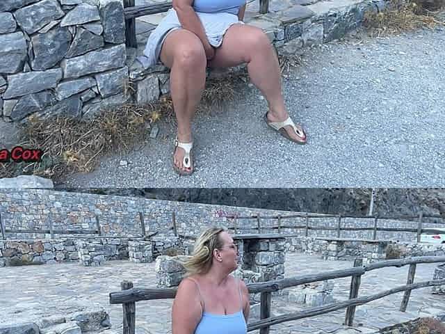 Horny Wife Squirt Explosion on Parking Curb