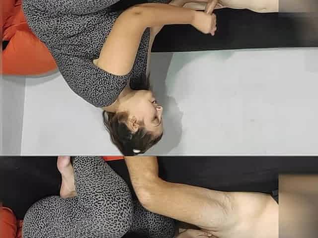 Handjob for Neighbor While My Husband Is at Work
