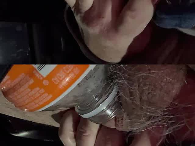 German Old man Banging Bottle