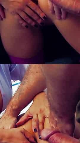 Alexis with slutty co-worker fucks the boss