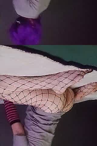 A slender femboy riding his sextoy