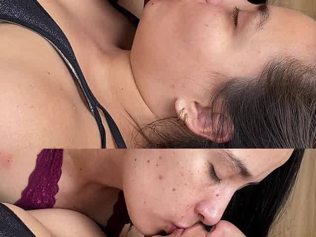 My Stepsister Kisses Me with Her Tongue, Which Is Very Big