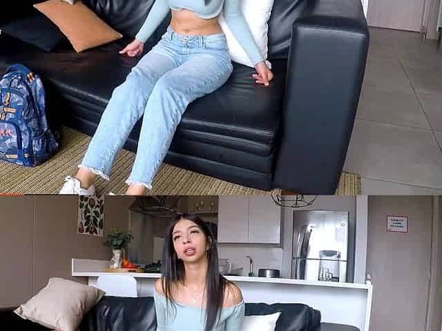 PETITE 18YO LATINA took my COCK RAW
