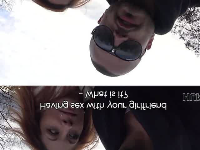 Slim Buxom Redhead Hottie Has Crazy Sex With a Stranger In Front Of Her BF To Make Good Money