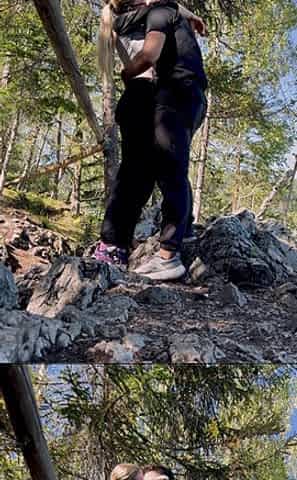 Spontaneous Mountain Quickie, Public Outdoor Couple