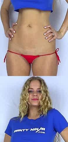Anabelle Pync - Panty Ninja Red Micro Thong Teasing