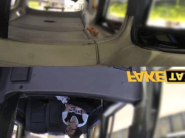 FakeTaxi Blond with glasses and large tattoos