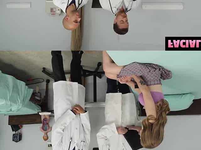 Two Big Cock Docs Examine Octavia Reds Pussy