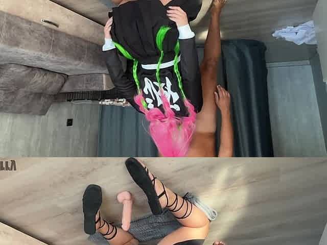 Demon Slayer Cosplay - Mitsuri Kanroji. Mitsuri Sucks and Jumps on a
