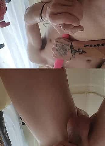 Cumming so hard in the shower