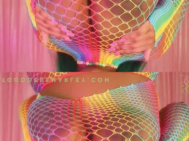 Rainbow Big Titty Cocktease
