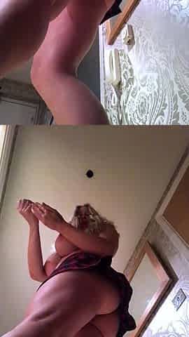 Big boobs milf masturbates with her dildo