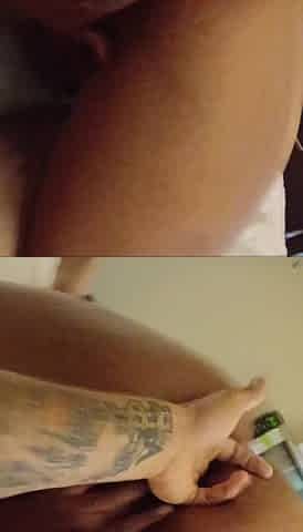 Black Girl Plays with Her Ass and Pussy and Farts While Being Fingered by Husband and Can't Help but to Piss Everywhere