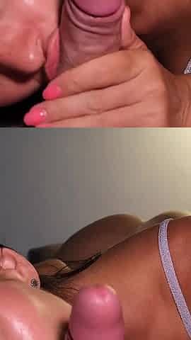 Deep Night POV Blowjob with Cum Swallow and Ball Licking