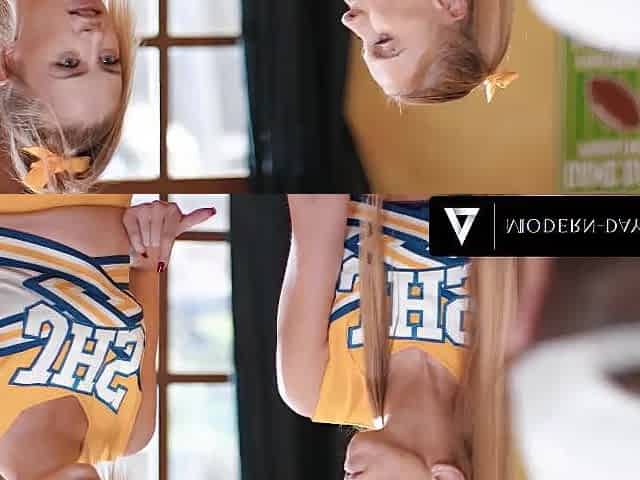 MODERN-DAY SINS - Anal-Loving Nasty Cheerleaders Entice Their Trainer For A Trio