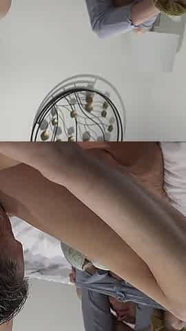 Young Blonde Payton Avery Plays with Keiran Lee's Cumshot Before Swallowing It