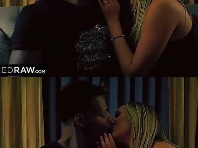 Blonde Teen 18+ Cheats With Black Man After Fighting With Bf