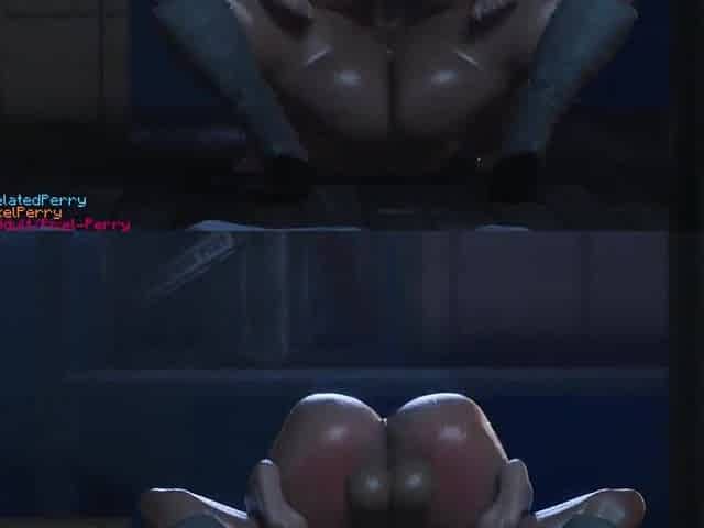 Mary Jane gets banged by futanari silver sable in the shed.