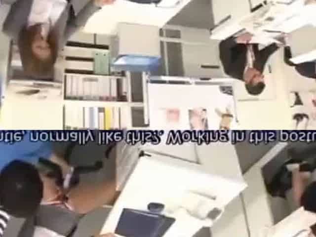The Japanese Secretary fucked by two boys