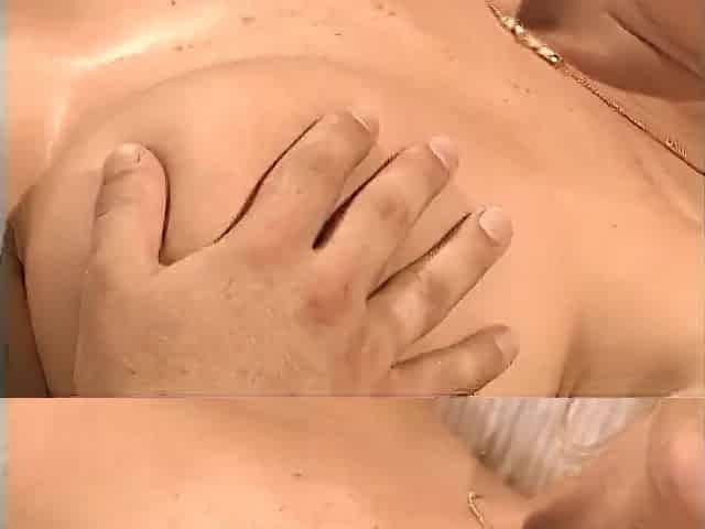 Vintage large tits blond butt drilling