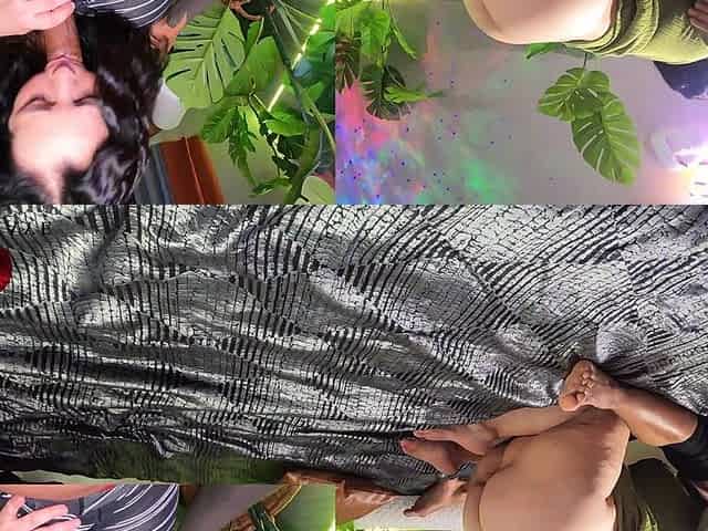 Horny Assistant Seduces in a Green Dress