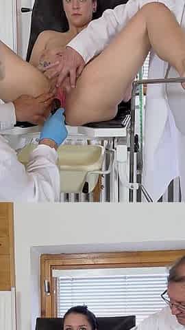 Cervix Screening of Young MILF Sarah Simons