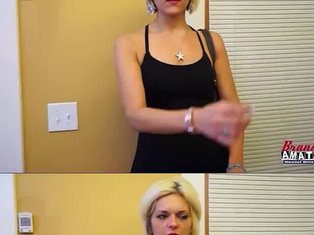 Raelyn Newbie Brunette hair Stretching Deepthroat Implacable!