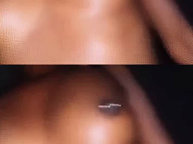 Ebony Amateur with Big Natural Tits Gets a POV Creampie