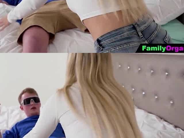 Ass Blond Needs her Brother's Aprobation to Join the Team Crew