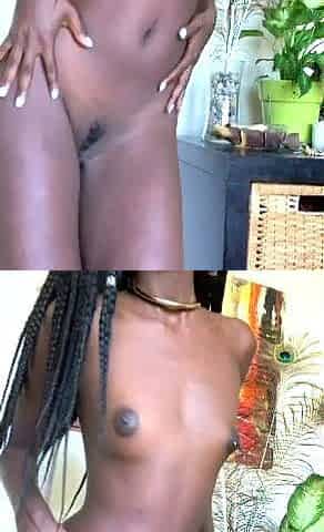 Black and round asses