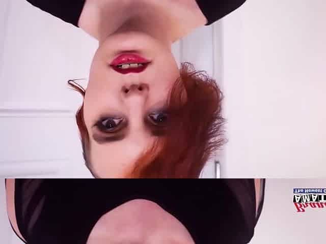 Kinky Redhead Marlas Wet Halloween Night Fun Blowing Dick!