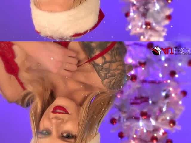 Christmas with Paris White and her candy cane toy