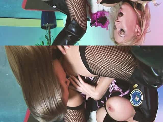 Two at a Time Scene-3_blonde and Brunette with Big Asses Enjoy the Big Cock While They Fuck Each Other