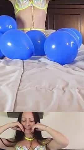 I Love the Way the Latex Balloons Feel on My Skin, I Can't Help but Keep Rubbing Them All Over Me!!