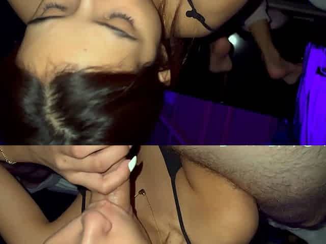 Veronica Diaz Swallows Cum After Giving A Sloppy BJ