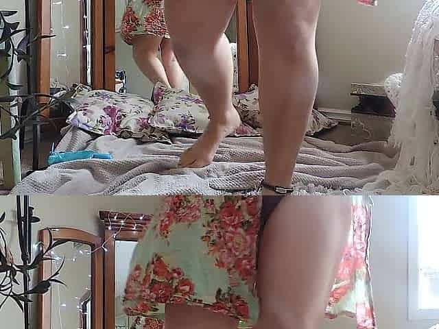 Outtake: Short movie scene from thick Milkymama playing around